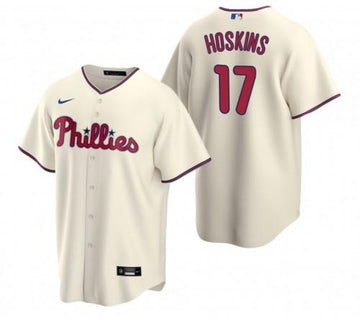 Rhys Hoskins Philadelphia Phillies cream jersey