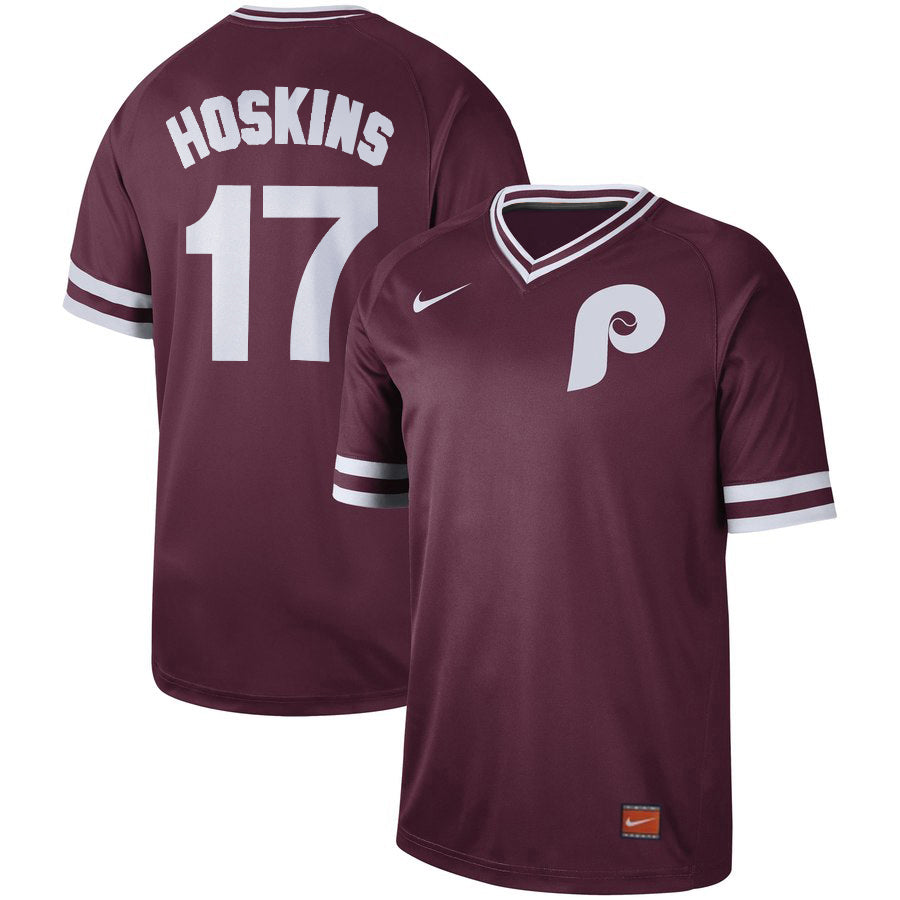 Rhys Hoskins Philadelphia Phillies maroon Legend jersey