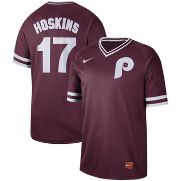 Rhys Hoskins Philadelphia Phillies maroon Legend jersey