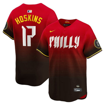 Rhys Hoskins Philadelphia Phillies red City Connect jersey