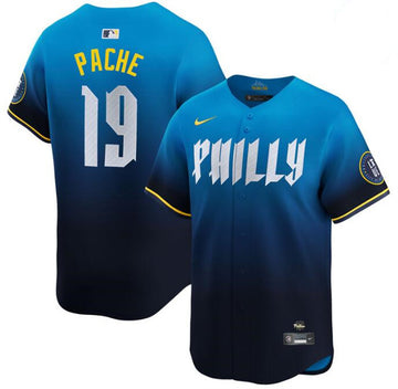 Cristian Pache Philadelphia Phillies blue City Connect jersey