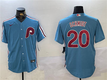 Mike Schmidt Philadelphia Phillies blue jersey