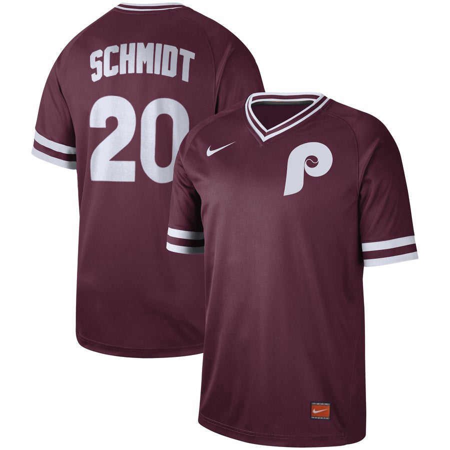 Mike Schmidt Philadelphia Phillies maroon Legend jersey