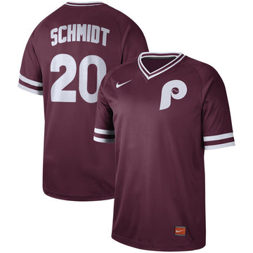 Mike Schmidt Philadelphia Phillies maroon Legend jersey