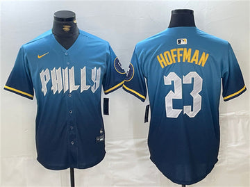 Jeff Hoffman Philadelphia Phillies blue City Connect jersey