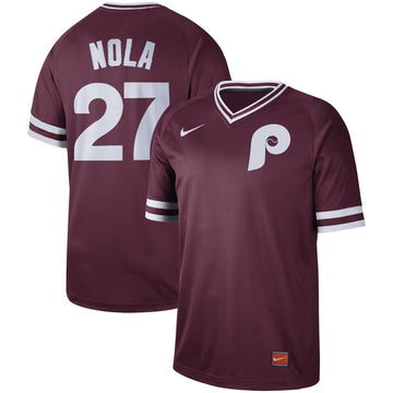 Aaron Nola Philadelphia Phillies maroon Legend jersey
