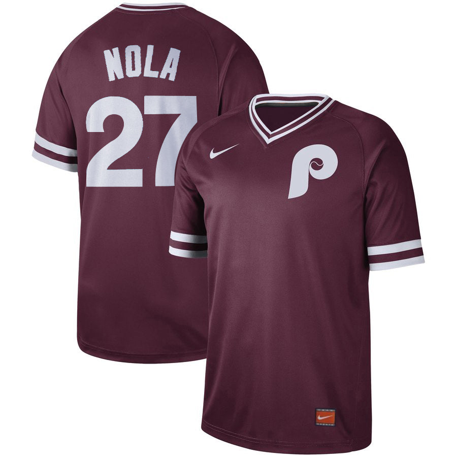 Aaron Nola Philadelphia Phillies maroon Legend jersey