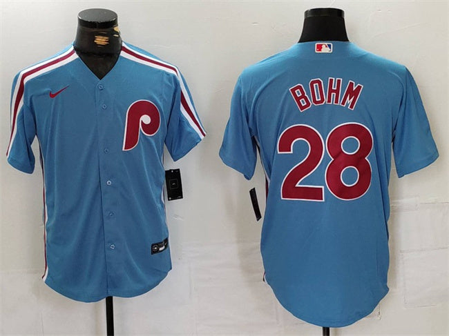 Alec Bohm Philadelphia Phillies blue jersey