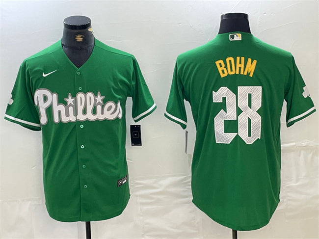 Alec Bohm Philadelphia Phillies green City Connect jersey