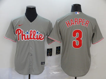 Bryce Harper Philadelphia Phillies grey jersey
