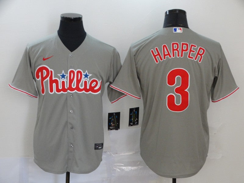 Bryce Harper Philadelphia Phillies grey jersey