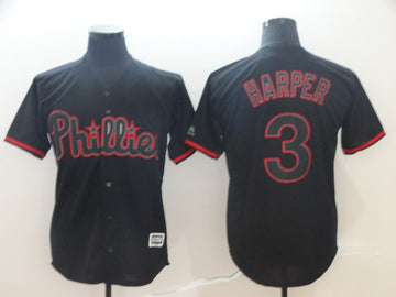 Bryce Harper Philadelphia Phillies black Shadow jersey