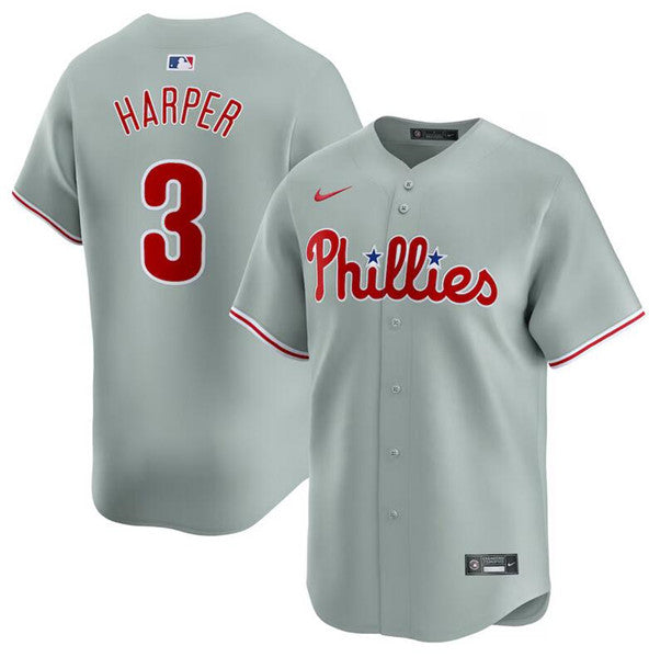 Bryce Harper Philadelphia Phillies gray Away jersey