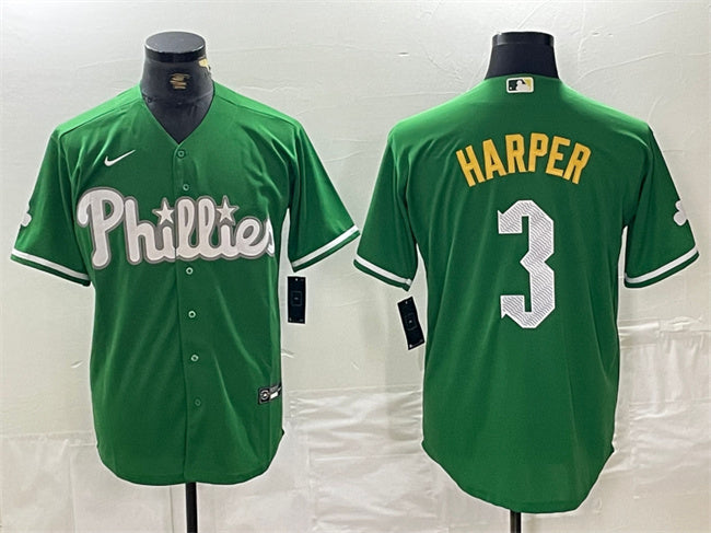 Bryce Harper Philadelphia Phillies green City Connect jersey