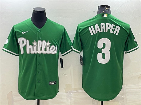 Bryce Harper Philadelphia Phillies green jersey