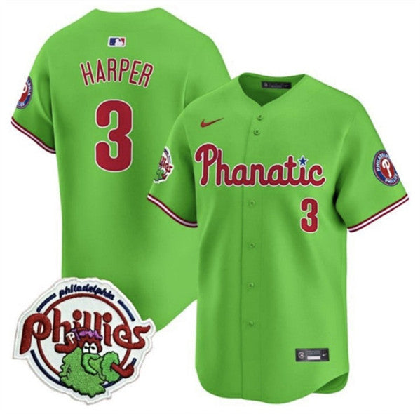 Bryce Harper Philadelphia Phillies green jersey