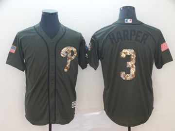Bryce Harper Philadelphia Phillies Salute To Service jersey