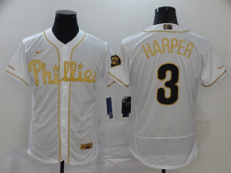 Bryce Harper Philadelphia Phillies white jersey