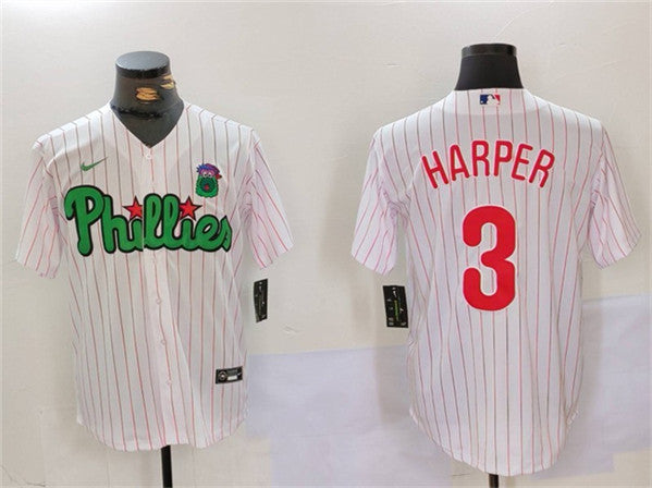 Bryce Harper Philadelphia Phillies white-green jersey