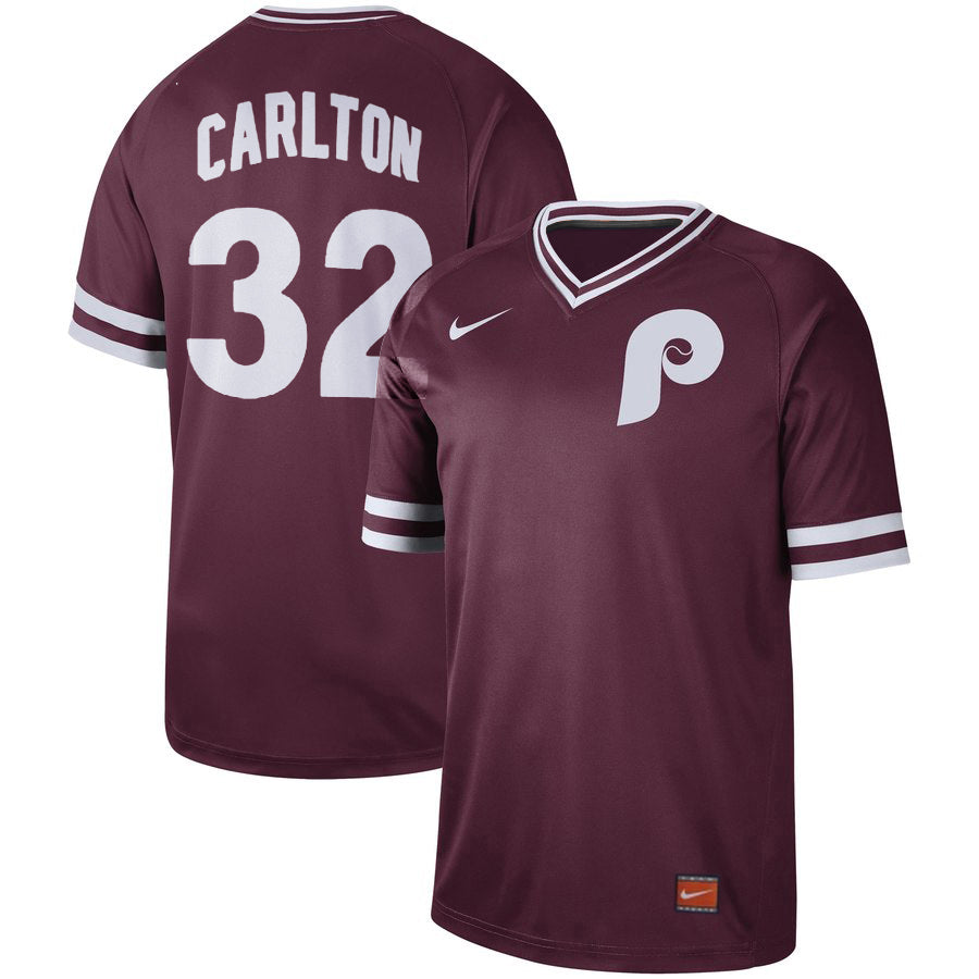 Steve Carlton Philadelphia Phillies maroon Legend jersey
