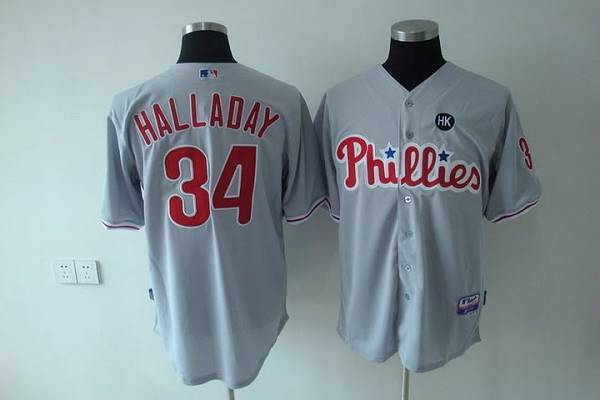 Roy Halladay Philadelphia Phillies grey jersey