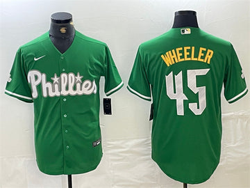 Zack Wheeler Philadelphia Phillies green City Connect jersey