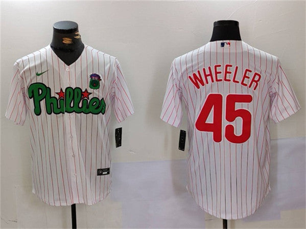 Zack Wheeler Philadelphia Phillies white-green jersey