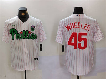 Zack Wheeler Philadelphia Phillies white-green jersey