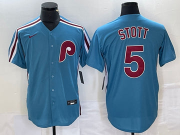 Bryson Stott Philadelphia Phillies blue jersey