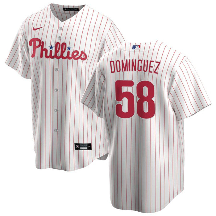 Seranthony Dominguez Philadelphia Phillies white jersey