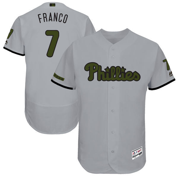 Maikel Franco Majestic Philadelphia Phillies gray Authentic jersey