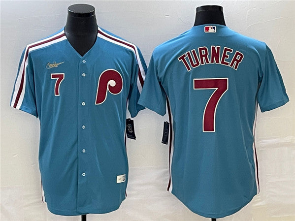 Trea Turner Philadelphia Phillies blue jersey
