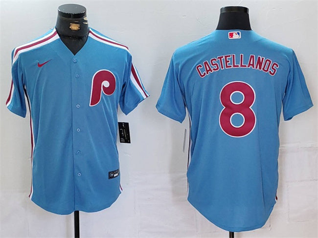Nick Castellanos Philadelphia Phillies blue jersey