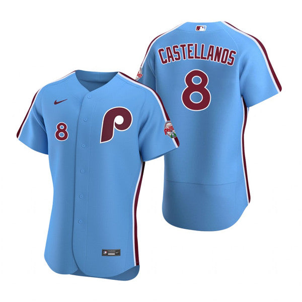 Nick Castellanos Philadelphia Phillies blue jersey