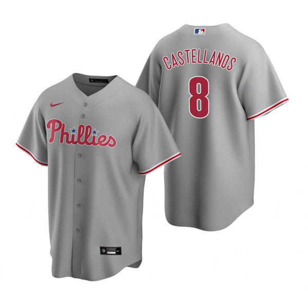 Nick Castellanos Philadelphia Phillies gray jersey