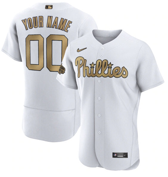 Custom Philadelphia Phillies white All-Star jersey