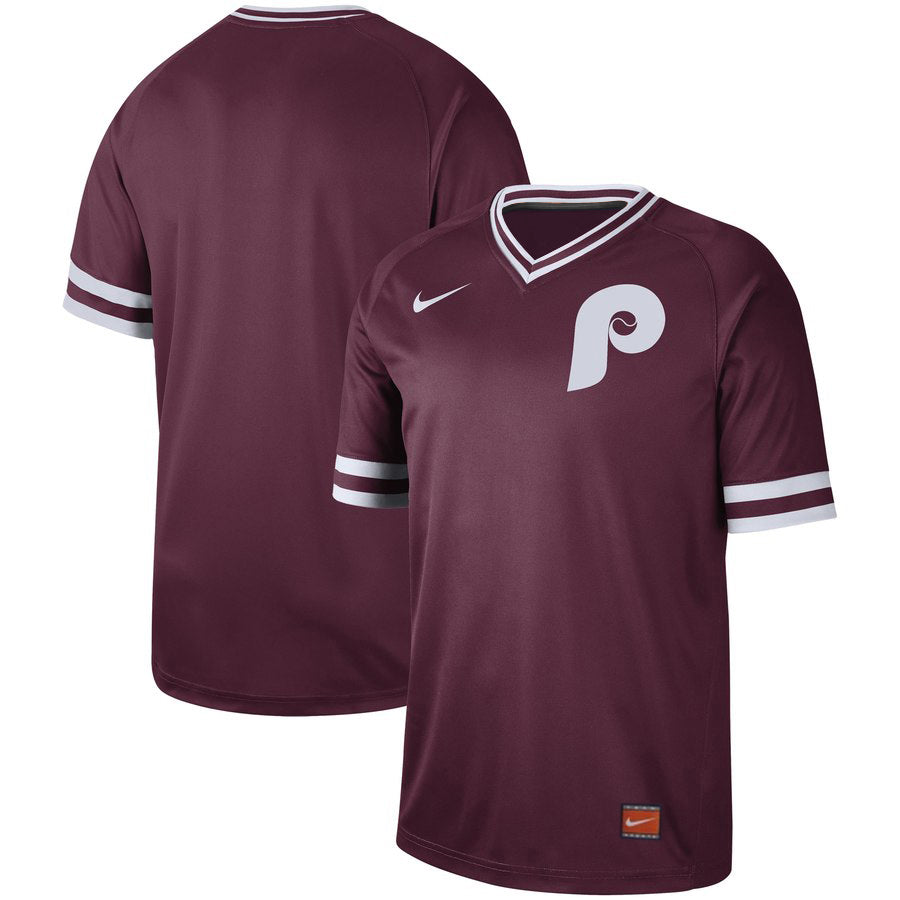 Custom Philadelphia Phillies maroon Legend jersey