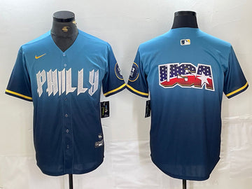 Philadelphia Phillies blue City Connect jersey