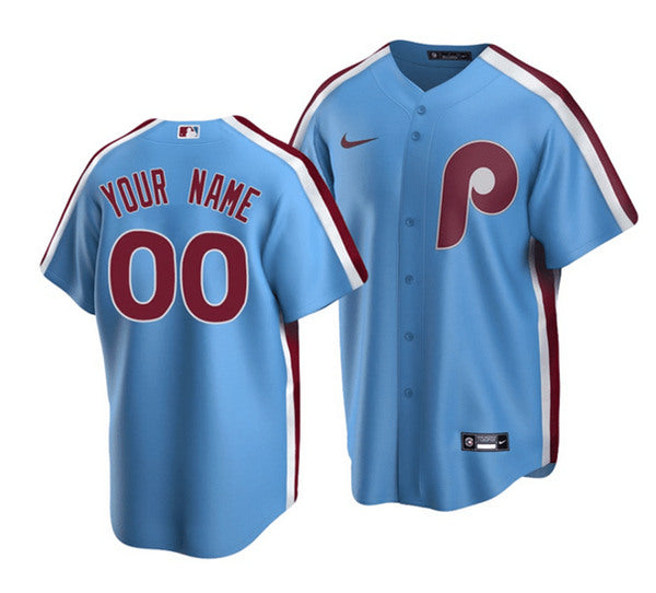 Custom Philadelphia Phillies blue jersey