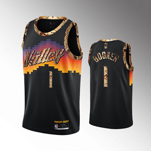 Devin Booker Balck Phoenix Suns jersey