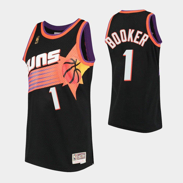 Devin Booker Phoenix Suns black Throwback jersey
