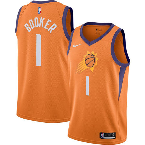 Devin Booker Phoenix Suns orange jersey