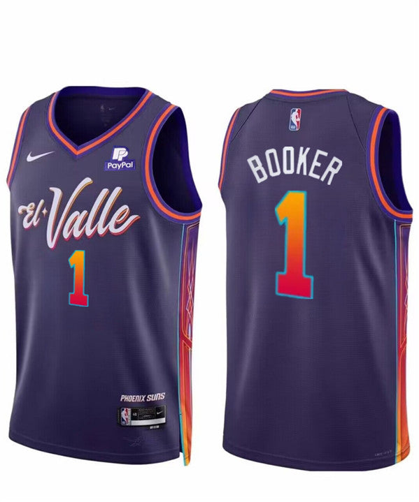 Devin Booker Phoenix Suns purple City Edition jersey