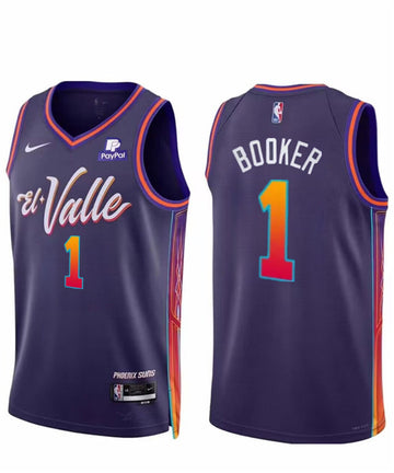Devin Booker Phoenix Suns purple City Edition jersey