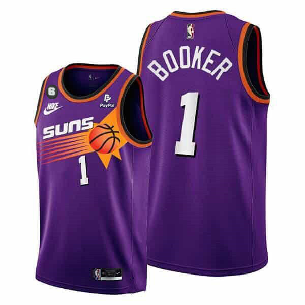 Devin Booker Phoenix Suns purple jersey