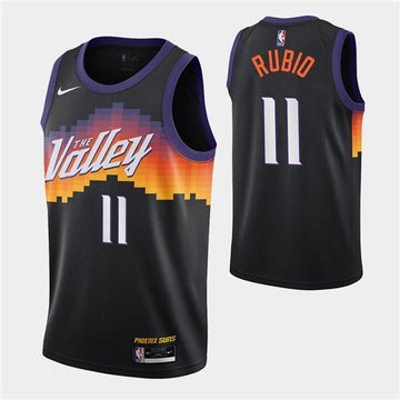 Ricky Rubio Phoenix Suns black City Edition jersey