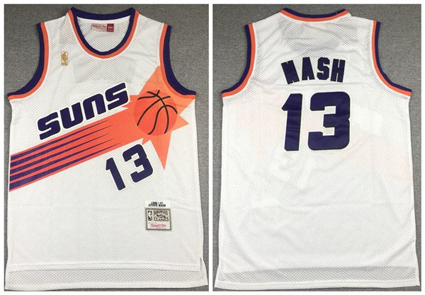 Steve Nash Phoenix Suns white Throwback jersey