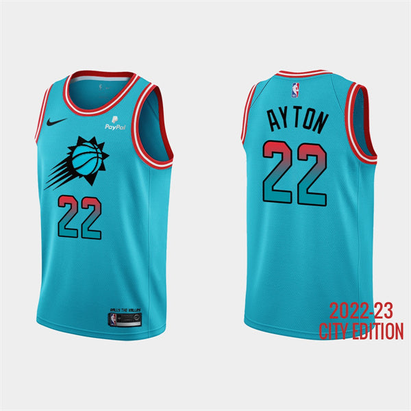 Deandre Ayton Phoenix Suns blue City Edition jersey
