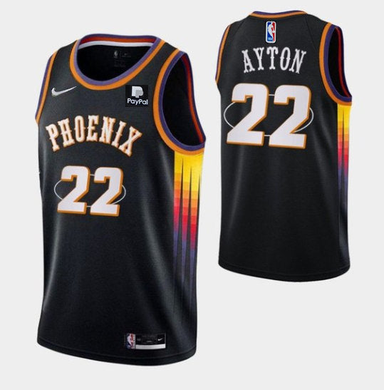 Deandre Ayton Phoenix Suns black jersey