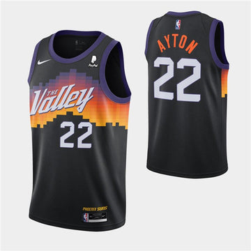 Deandre Ayton Phoenix Suns black City Edition jersey